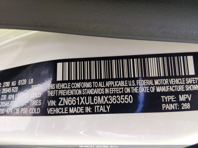 ZN661XUL6MX363550 Maserati Levante Granlusso