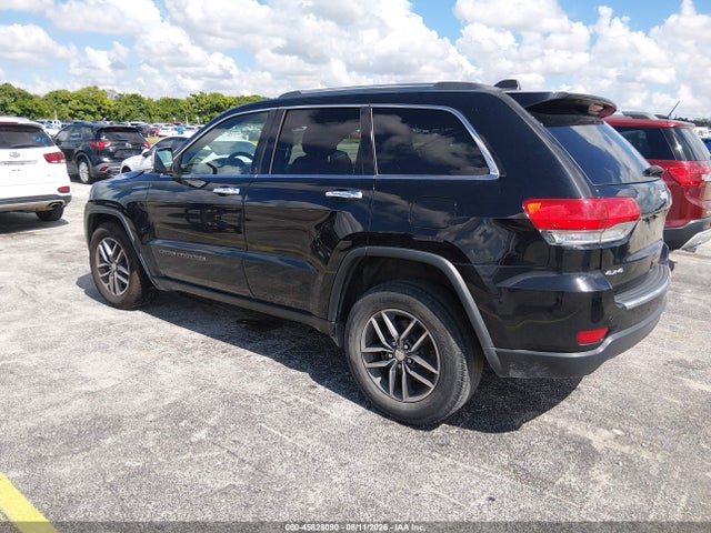 Продаж на аукціоні авто 2017 Jeep Grand Cherokee Limited, vin: 1C4RJFBG8HC908997, номер лоту: 45828090