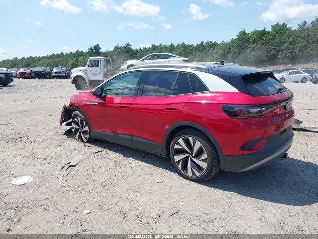 2022 Volkswagen Id.4 Awd Pro S მანქანა იყიდება აუქციონზე, vin: WVGUNPE22NP057204, აუქციონის ნომერი: 45828106
