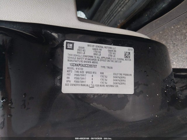 Продажа на аукционе авто 2012 Chevrolet Silverado 1500 Work Truck, vin: 1GCNKPEA2CZ265707, номер лота: 45828168
