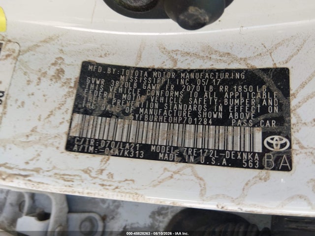 Toyota Corolla Xle 2017 5YFBURHE0HP701284 Image 9