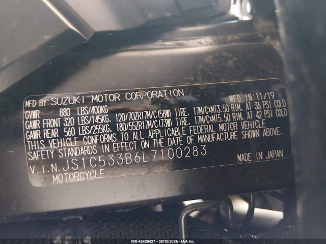 JS1C533B6L7100283 Suzuki Gsx-s750 M/z