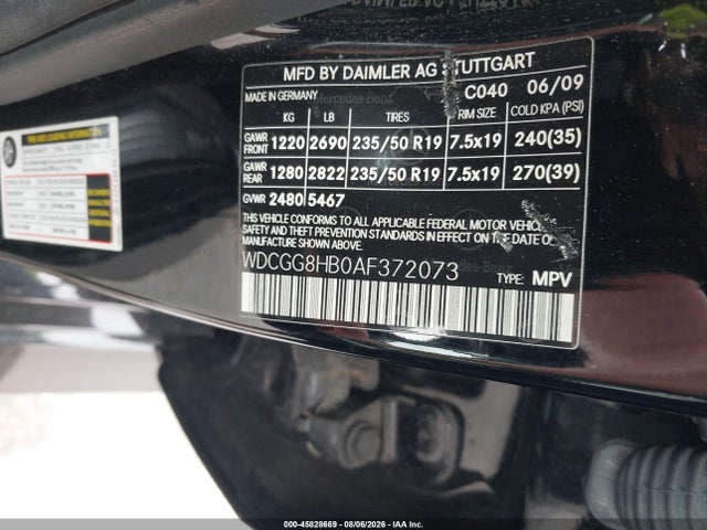 2010 Mercedes-benz Glk 350 4matic მანქანა იყიდება აუქციონზე, vin: WDCGG8HB0AF372073, აუქციონის ნომერი: 45828669