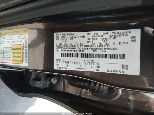 1FTER4FH6KLB15624 Ford Ranger Lariat