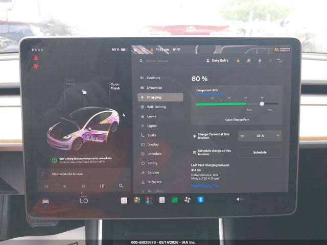 45828879 :رقم المزاد ، 5YJ3E1EA6KF307084 vin ، 2019 Tesla Model 3 Long Range/mid Range/standard Range/standard Range Plus مزاد بيع