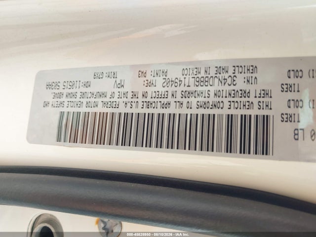 Продаж на аукціоні авто 2020 Jeep Compass Latitude 4x4, vin: 3C4NJDBB6LT149402, номер лоту: 45828950