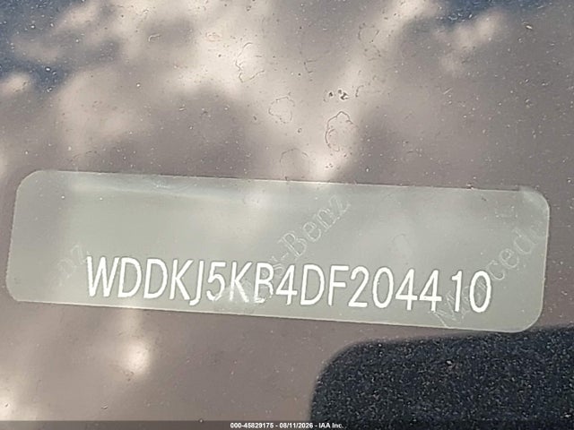 45829175 :رقم المزاد ، WDDKJ5KB4DF204410 vin ، 2013 Mercedes-benz E 350 مزاد بيع