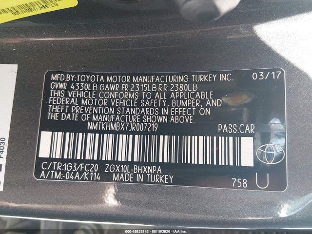 Aukcja sprzedaży 2018 Toyota C-hr Xle Premium, vin: NMTKHMBX7JR007219, numer aukcji: 45829183