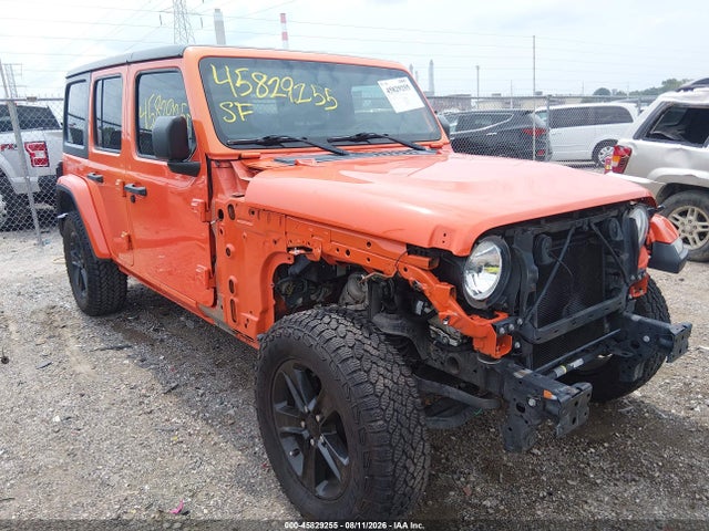 45829255 :رقم المزاد ، 1C4HJXEG8JW179594 vin ، 2018 Jeep Wrangler Unlimited Sahara 4x4 مزاد بيع