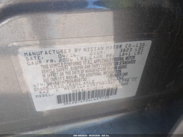 Nissan SENTRA SV 2016 3N1AB7AP0GL659733 Image 9