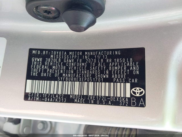 Toyota Corolla S Premium 2014 5YFBURHEXEP051701 Image 9