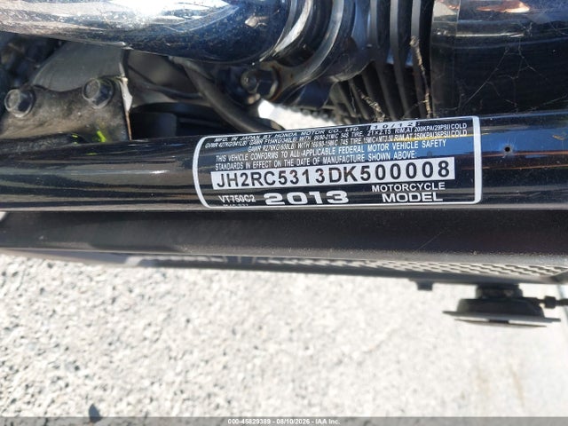 Продажа на аукционе авто 2013 Honda Vt750 C2, vin: JH2RC5313DK500008, номер лота: 45829389