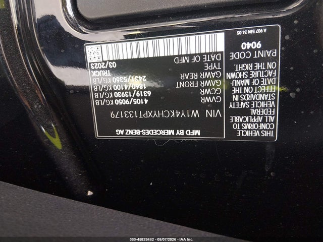 Aukcja sprzedaży 2023 Mercedes-benz Sprinter 2500 High Roof 4-cyl Diesel, vin: W1Y4KCHYXPT133179, numer aukcji: 45829482