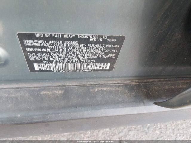 Продаж на аукціоні авто 2010 Subaru Forester 2.5x Premium, vin: JF2SH6CC8AH735677, номер лоту: 45829635