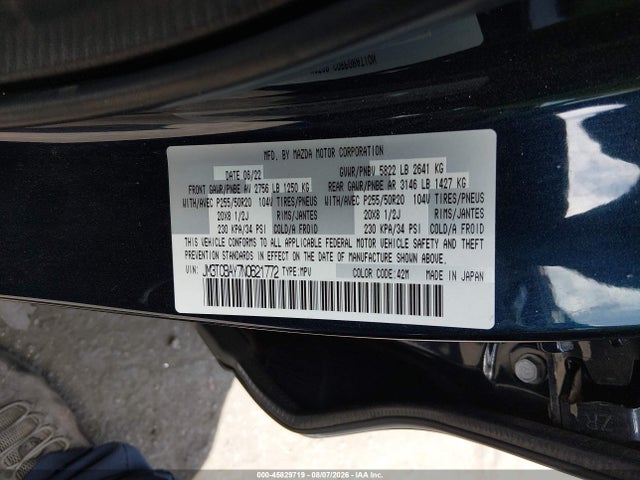 Mazda Cx-9 Touring Plus 2022 JM3TCBAY7N0621772 Image 9