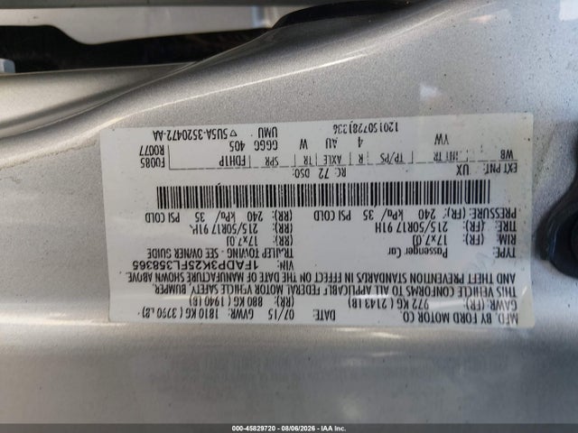 Ford FOCUS SE 2015 1FADP3K25FL358365 Image 9