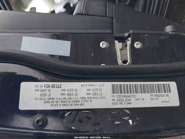 2017 Chrysler 300 Limited Awd მანქანა იყიდება აუქციონზე, vin: 2C3CCARG0HH617971, აუქციონის ნომერი: 45829724