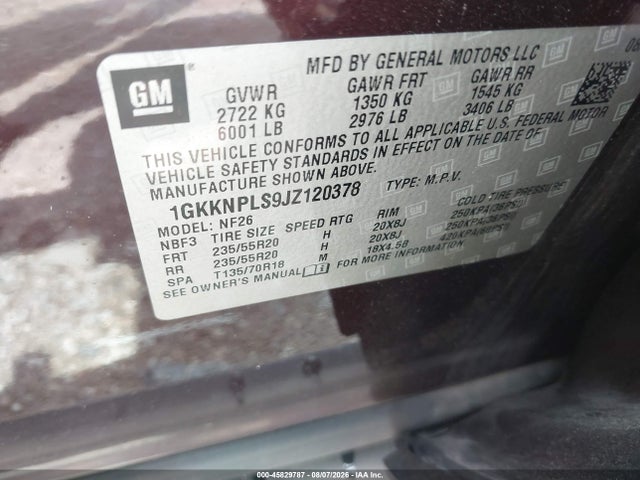 Продажа на аукционе авто 2018 Gmc Acadia Denali, vin: 1GKKNPLS9JZ120378, номер лота: 45829787