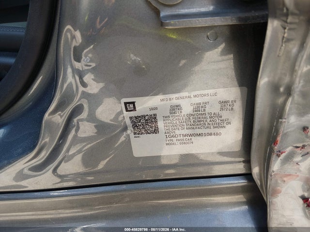 Aukcja sprzedaży 2021 Cadillac Ct5 Premium Luxury, vin: 1G6DT5RW0M0108480, numer aukcji: 45829798