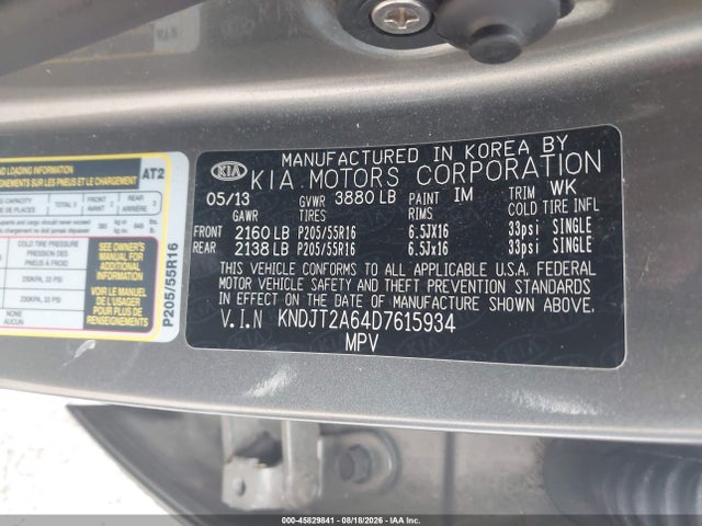 Aukcja sprzedaży 2013 Kia Soul +, vin: KNDJT2A64D7615934, numer aukcji: 45829841