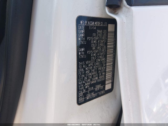 Nissan JUKE S 2015 JN8AF5MR8FT503103 Image 9