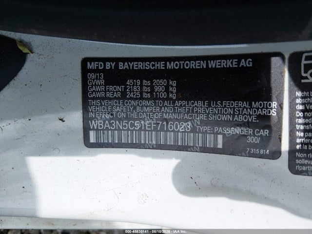 Продажа на аукционе авто 2014 Bmw 428i Xdrive, vin: WBA3N5C51EF716023, номер лота: 45830141
