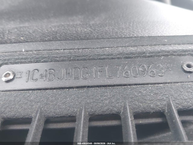 2015 Jeep Wrangler Unlimited Sport მანქანა იყიდება აუქციონზე, vin: 1C4BJWDG1FL760963, აუქციონის ნომერი: 45830349