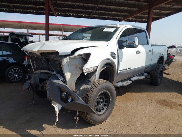 45830358 :رقم المزاد ، 1N6BA1F49HN566840 vin ، 2017 Nissan Titan Xd Platinum Reserve Diesel مزاد بيع