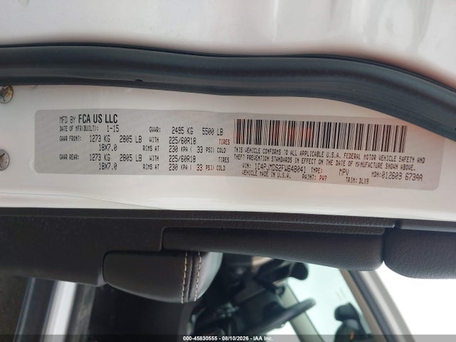 Jeep Cherokee Limited 2015 1C4PJMDS2FW648041 Image 9