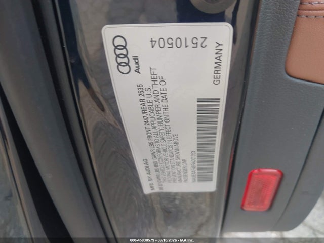 WAUEAAF45PA001553 Audi A4 Premium Plus 45 Tfsi S Line Quattro S Tronic