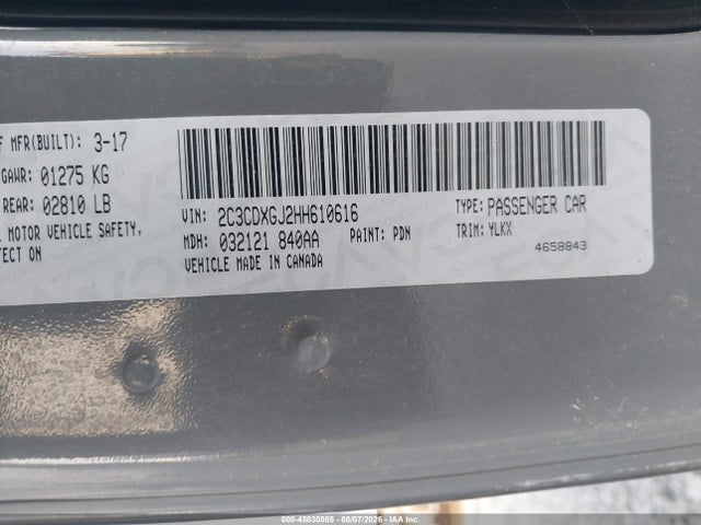 2C3CDXGJ2HH610616 Dodge Charger Daytona 392 Rwd
