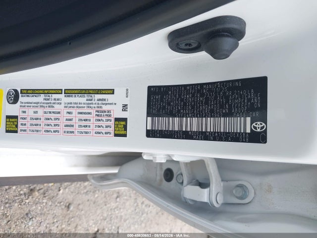Aukcja sprzedaży 2026 Toyota Corolla Se, vin: 5YFS4MCE4TP261962, numer aukcji: 45830653