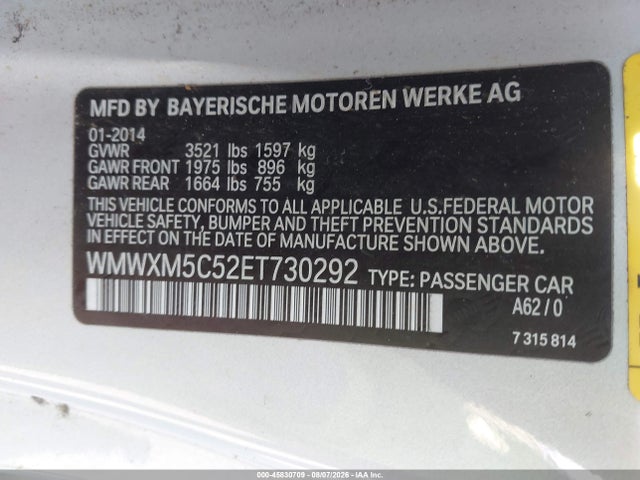 Mini Hardtop Cooper 2014 WMWXM5C52ET730292 Image 9