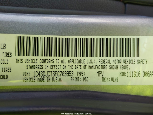 Dodge Durango R/t 2015 1C4SDJCT6FC709953 Image 9