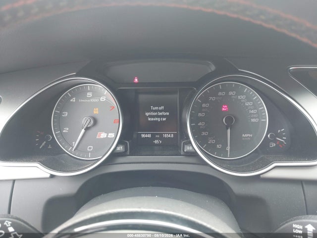 45830790 :رقم المزاد ، WAU3GAFR6DA009559 vin ، 2013 Audi S5 3.0t Premium Plus مزاد بيع