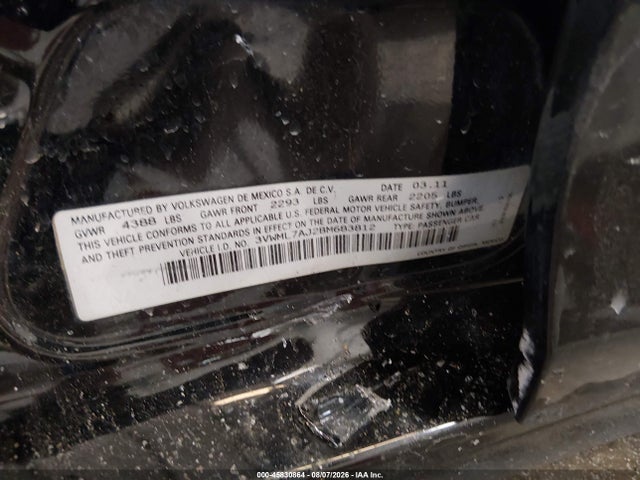 2011 Volkswagen Jetta Sportwagen 2.0l Tdi მანქანა იყიდება აუქციონზე, vin: 3VWML7AJ2BM683812, აუქციონის ნომერი: 45830864