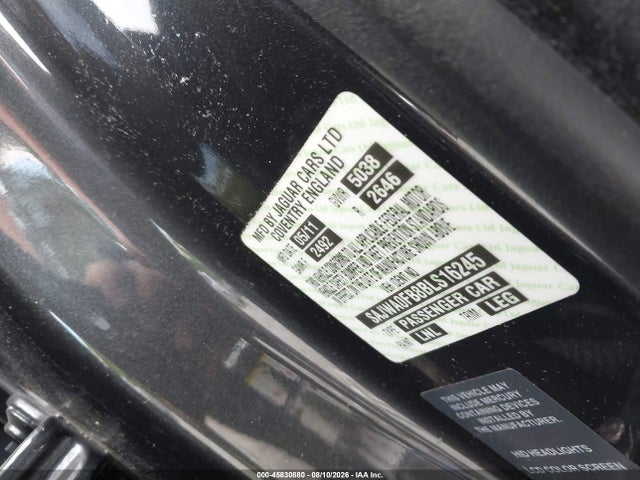 Aukcja sprzedaży 2011 Jaguar Xf, vin: SAJWA0FB8BLS16245, numer aukcji: 45830880