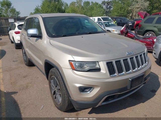 Aukcja sprzedaży 2014 Jeep Grand Cherokee Limited, vin: 1C4RJFBM6EC375713, numer aukcji: 45830911