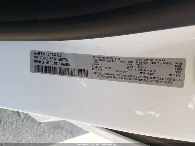 Chrysler Pacifica Select 2027 2C4RC1BG5VR563766 Image 9