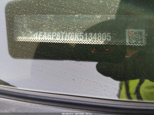 45831013 :رقم المزاد ، 1FA6P8TH6K5134805 vin ، 2019 Ford Mustang Ecoboost مزاد بيع