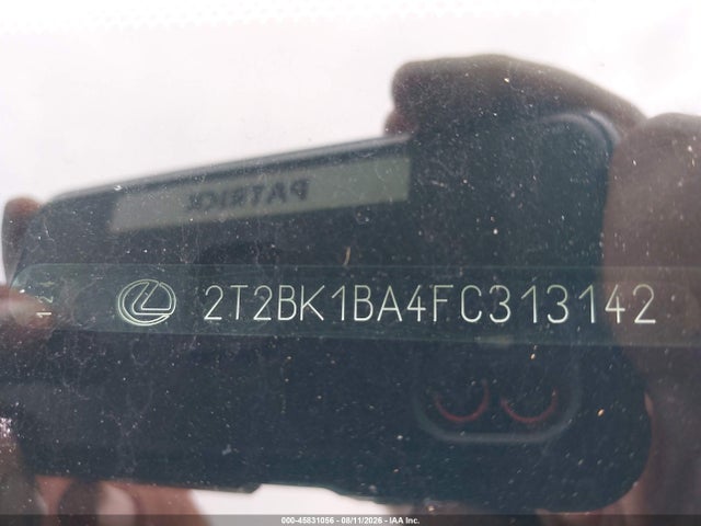 45831056 :رقم المزاد ، 2T2BK1BA4FC313142 vin ، 2015 Lexus Rx 350 مزاد بيع