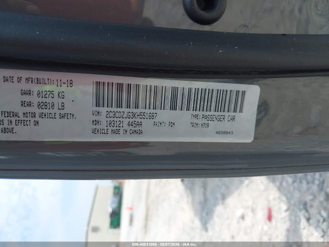 Dodge Challenger Gt 2019 2C3CDZJG3KH551687 Image 9