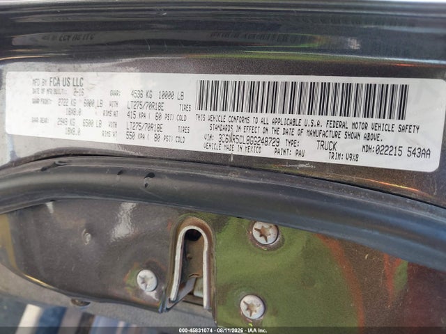 3C6UR5CL8GG248729 RAM 2500 Tradesman