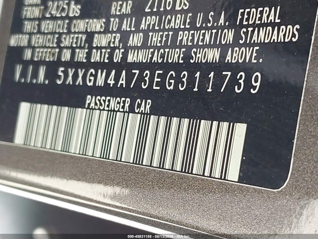 KIA Optima Lx 2014 5XXGM4A73EG311739 Image 9