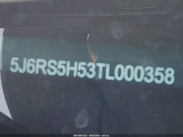 45831223 :رقم المزاد ، 5J6RS5H53TL000358 vin ، 2026 Honda Cr-v Hybrid 2wd Sport مزاد بيع