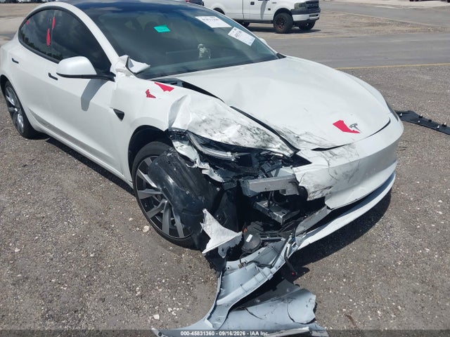 2025 Tesla Model 3 მანქანა იყიდება აუქციონზე, vin: 5YJ3E1EA6SF937090, აუქციონის ნომერი: 45831360