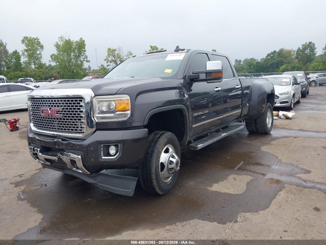 45831383 :رقم المزاد ، 1GT424E85FF531167 vin ، 2015 Gmc Sierra 3500hd Available Wifi Denali مزاد بيع