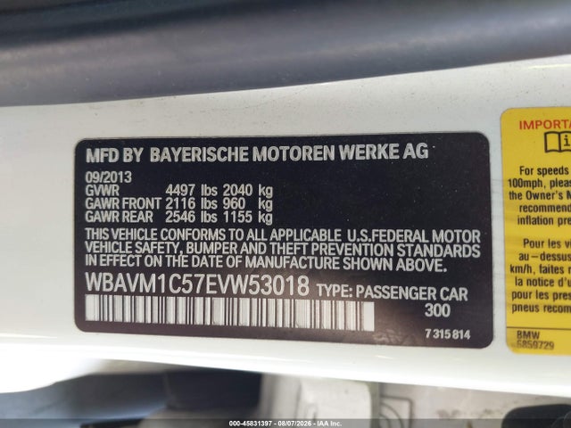 BMW X1 Sdrive28i 2014 WBAVM1C57EVW53018 Image 9