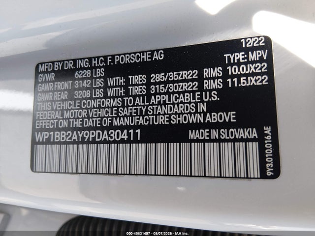 Porsche Cayenne Coupe S/s Platinum Edition 2023 WP1BB2AY9PDA30411 Image 9
