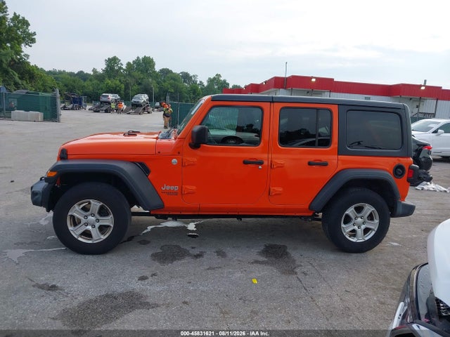 45831621 :رقم المزاد ، 1C4HJXDG1KW659205 vin ، 2019 Jeep Wrangler Unlimited Sport S 4x4 مزاد بيع